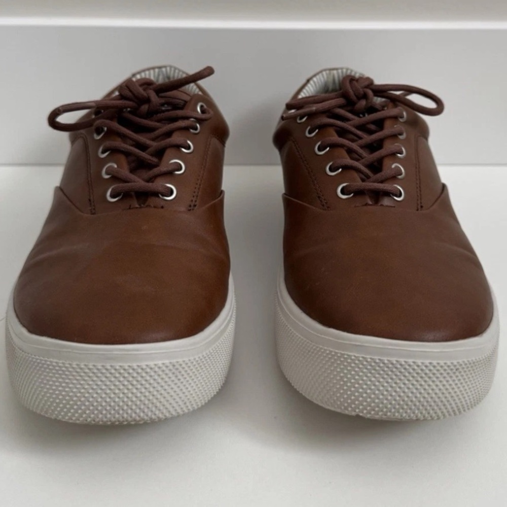 Sperry Men’s Halyard Plushwave CVO Brown Min Weight Deck Shoe 8.5W Wide, EUC